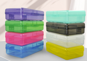 Estuche Transparente Grande Personalizado para Lápices, Organizador de Plástico Resistente para Marcadores, Crayones y Almacenamiento de Útiles Escolares - Product Image 2