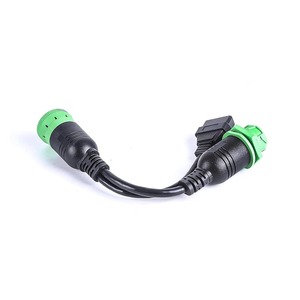 Tel koşum yeşil tip <span class=keywords><strong>2</strong></span> J1939 9pin erkek kadın OBD2 OBDII 16pin kadın arayüzü Y Splitter kablo için kamyon - Product Image 5