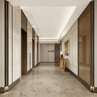 Panel Dinding SPC Mewah Motif Kayu Marmer untuk Dekorasi Dinding Interior & Eksterior, Cocok untuk Villa, Apartemen, Hotel, Proyek, dan Pintu Masuk