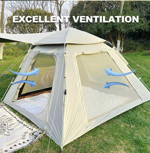 Tente extérieure facile à installer pour 5 à 8 personnes <span class=keywords><strong>avec</strong></span> <span class=keywords><strong>extension</strong></span> d'auvent <span class=keywords><strong>Abri</strong></span> de camping 2 en 1 pour les aventures en plein air - Product Image 2