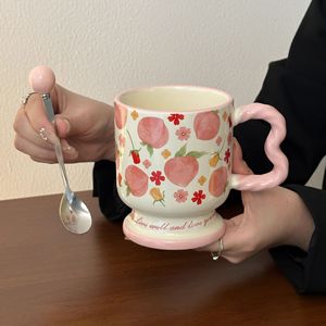 High-quality Appearance Birthday Gifts Girlish Water <b>Cups</b> <b>Ceramic</b> Mugs Practical Office Breakfast Coffee <b>Cups</b> - Product Image 3