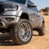 Jantes forgées monobloc polies Deep Dish SS-218 de 22, 24 et 26 pouces, roues tout-terrain agressives personnalisées pour les camions Ford F150 Raptor