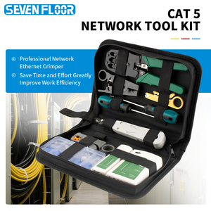Kit de Instalación de Cableado de Red LAN, Juego de <span class=keywords><strong>Herramientas</strong></span> de Crimpado RJ45, Manual, Profesional, OEM Personalizable - Product Image 3
