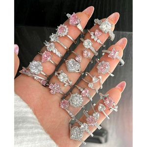 Anillo de piedras preciosas bagues en acier inoxydable lot de bijoux vintage en gros bijoux en argent sterling 925 avec pierres - Product Image 1