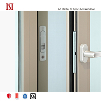 Fenêtres à battants intérieurs en alliage d'aluminium trempé SINOALUU, style minimaliste pour chambre d'hôtel, avec persienne pour usage extérieur