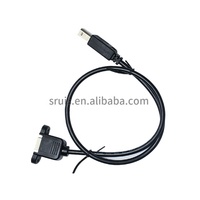 0.5m Ethernet LAN Extension Cable Accessory RJ45 Male to Female Screw Panel Mount (0./0.5m/0.6m/0.8m/1m/1.5m/2m/)