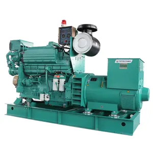 Ccs giấy chứng nhận 50Hz trao đổi nhiệt làm mát máy phát điện 80kva Powered by 6bta5.9-GM100 DIESEL Hàng Hải Máy phát điện