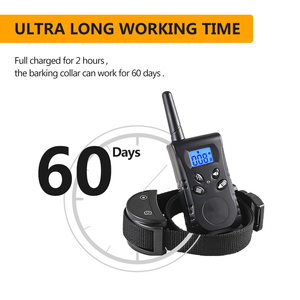 Garantía de un año, pequeño y ligero con pantalla LCD grande, rango de 500m, sin golpes, <span class=keywords><strong>collar</strong></span> de entrenamiento para perros y cachorros con control remoto - Product Image 3