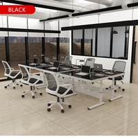 Bureau debout design moderne de luxe Jinbeixuan D051, prix usine, personnalisable, 0,8m/1m/1,2m, en verre, réglable et extensible