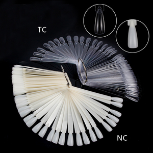 50 pièces de bâtonnets de présentation transparents en forme de goutte d'eau avec anneau pour la pratique des couleurs de vernis à ongles - Product Image 2