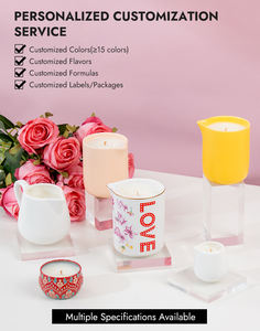 Passen Sie Paket 170g Soja Wachs Körper massage Öl duftende Massage kerzen für den Urlaub an - Product Image 6