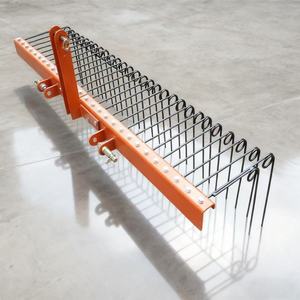 Outils de jardin de ferme Machine agricole tracteur monté 3 points Mini bâton feuille de dent râteaux de foin paysage herbe pelouse râteau à vendre - Product Image 1