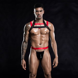 Precio de fábrica ajustable <span class=keywords><strong>hombre</strong></span> erótico chaleco Sexy <span class=keywords><strong>hombre</strong></span> cuerpo arnés club nocturno Sexy Bondage <span class=keywords><strong>ropa</strong></span> - Product Image 1