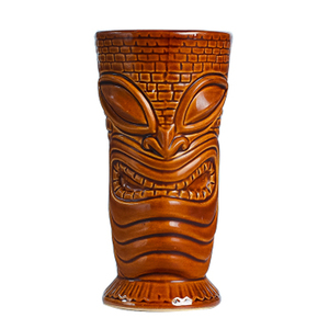 <span class=keywords><strong>Verre</strong></span> Tiki Hawaïen en Céramique Grande Tasse à Bière, Vin et Cocktails avec Design Original pour Fêtes Hawaïennes - Product Image 2