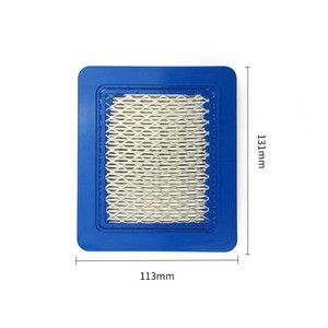 Filtre à air pour tondeuse à gazon, 113x131mm, bleu, pour Briggs & Stratton modèle 491588, usage domestique - Product Image 1