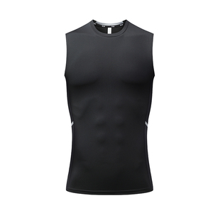 Wholesale Lightweight Men's Sporty Summer Casual Sportswear Vest with Crew Neck Knitted Men's - Product Image 4