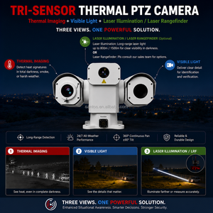 Cámara PTZ Térmica Infrarroja de Ultra Baja Luz con Visión Nocturna Mejorada para Patrullaje en Vehículos y Seguridad Fronteriza - Product Image 6