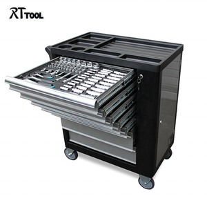 240 pièces <span class=keywords><strong>d</strong></span>'outils de <span class=keywords><strong>garage</strong></span> allemands avec chariot et armoire, outils de réparation automobile personnalisés OEM, chariot et chariot à roulettes - Product Image 4