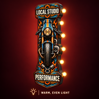 Enseigne LED personnalisée pour moto, style vintage, en métal, pour garage, atelier de motard, décoration murale