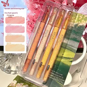 Ensemble de surligneurs permanents à paillettes fines, stylos à paillettes colorés de haute qualité en plastique, marqueurs pour étudiants, pour la mise en évidence et la peinture artistique - Product Image 6