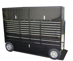 Double Large Multipurpose Car Mechanic Metal Heavy Duty Rolling Tool Chest Cabinet <strong>Pitbox</strong> Work Benches - Product Image 1