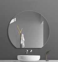 Miroir mural en verre argenté sans cadre, moderne et sur mesure, 2025, épaisseur 3-6 mm, bord poli, nouveau, pas cher