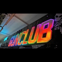 Enseigne lumineuse en lettres encastrées en acier inoxydable avec éclairage LED RGB 3D personnalisé, signalisation extérieure pour entreprises, enseigne publicitaire électronique à éclairage frontal