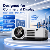 Projecteur laser professionnel 6500 lumens 3LCD WXGA à courte focale pour salle de réunion d'affaires