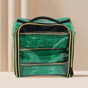 Sac de voyage Ins grande capacité 3 couches bagage à main voyage cosmétique organisateur <span class=keywords><strong>valise</strong></span> Extra Large chariot de rangement trousse de maquillage sac - Product Image 6