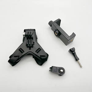 Kit de support de mentonnière pour casque de moto en nylon de haute qualité avec support pour caméra d'action GoPro et support de téléphone pour tous les modèles - Product Image 1