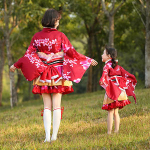 Vêtements ethniques japonais pour femmes et enfants, Festival formel, dimanche, meilleure robe de Cosplay, Kimono japonais pour femmes et enfants - Product Image 4