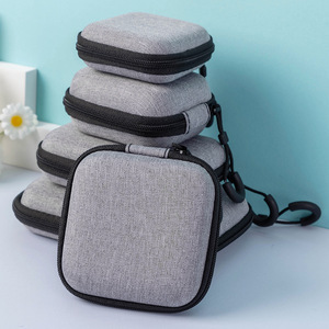 8*8*3Cm Ronde Vierkante Draagbare Harde Opslag Oortjes Muur Oplader Kabel Eva Tas Sneeuw Stof Sneeuwvlok Doek Geval - Product Image 1