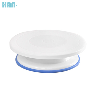 White Cake Turntable 10.8 inch Plastic Cake Stand Baking Decorating Cake Turntable