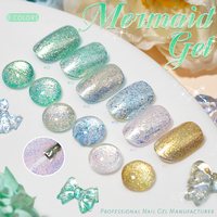 Vernis Gel Sirène Effet Pailleté en Promotion – Gel Sirène Étoile de Mer avec Logo Personnalisé – Gel Sirène Brillant Personnalisable