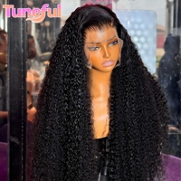 Perruque 100% Cheveux Naturels Bruts, Perruque Vietnamienne Originale, Perruques en Cheveux Humains, Perruque HD Full Lace, Perruques Bouclées Pixie Birmanes Sans Colle, Perruques en Cheveux Humains avec Dentelle