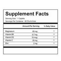 Gummies au magnésium pour enfants : Calme, santé musculaire et nerveuse |   Option sans sucre, fabricant OEM/ODM, marque privée