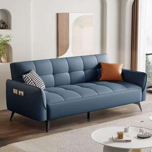 Moderne 3-In-1 Converteerbare Livingchaise Lounge Stoel Hellende Positie Spons Sofa Dagbed/Slaapbank Buiten Metalen Stof - Product Image 2