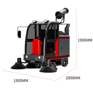 Machine de nettoyage de voirie 1900 mm pour trottoirs, équipement de nettoyage de sols autoporté - Product Image 5