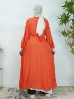 Abaya ouverte en strass argentés de qualité supérieure, douce et légère, avec ceinture et manches bouffantes, robe musulmane pour femme, pour l'Aïd, les mariages, les banquets familiaux, OEM et ODM
