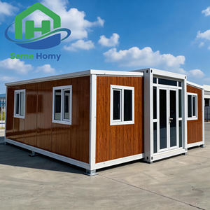 Casa Contenedor Plegable y Expandible <span class=keywords><strong>de</strong></span> 2, 4 o 5 Dormitorios, Hogar Prefabricado con Sala <span class=keywords><strong>de</strong></span> Expansión <span class=keywords><strong>de</strong></span> Doble Ala - Product Image 1