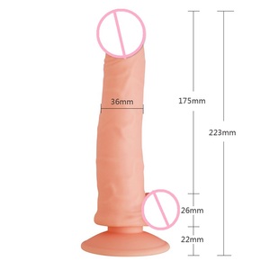 Pene largo de silicona con carga USB, <span class=keywords><strong>6</strong></span>,5 pulgadas, 22,3 <span class=keywords><strong>cm</strong></span>, consolador vibrador Vaginal realista, Juguetes sexuales - Product Image 3
