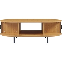 Table de salon avec 2 portes coulissantes, table basse avec espace de rangement |   Usine Homex_BSCI