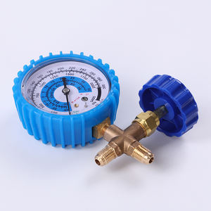 R134a collecteurs de système de climatisation de voiture tuyau à couple rapide en laiton et en aluminium alimenté au <span class=keywords><strong>gaz</strong></span> avec manomètre en métal - Product Image 5