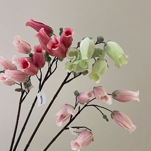 Fiori Artificiali di <span class=keywords><strong>Campanula</strong></span> all'Ingrosso, Stelo di 70cm con 6 Fiori, Decorazione per Centrotavola Matrimoniale - Product Image 2