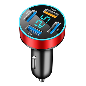 <span class=keywords><strong>Cargador</strong></span> de coche USB de 66W con 4-5 puertos Pantalla digital LED de carga rápida QC3.0 Pd 20W Tipo C <span class=keywords><strong>Cargador</strong></span> de teléfono móvil - Product Image 3