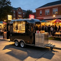 Cuisine mobile en acier inoxydable, sortie d'usine, avec faible MOQ