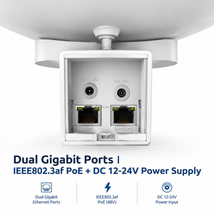 Antenne parabolique longue portée 20 km 23dBi IP65 Gigabit IEEE802.3AF 48V PoE Bridge WAN LAN Port 5.8GHz Pont WiFi sans fil extérieur PtP - Product Image 4
