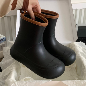 Sapatos de chuva ao ar livre impermeáveis estilo coreano INS para mulheres Soft Sole Fashion Casual Summer Water <span class=keywords><strong>Boots</strong></span>, estilo pai-filho - Product Image 6