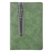 Nouveau carnet de notes professionnel avec porte-stylo A5, logo personnalisé, journal promotionnel de haute qualité, couverture rigide en cuir PU, 100 pages