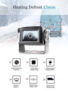 Monitor DVR da 7 Pollici Impermeabile per Furgoni, Camper e Rimorchi, Sistema Telecamera Riscaldata per Spazzaneve con Monitor Retrovisore Resistente - Product Image 4